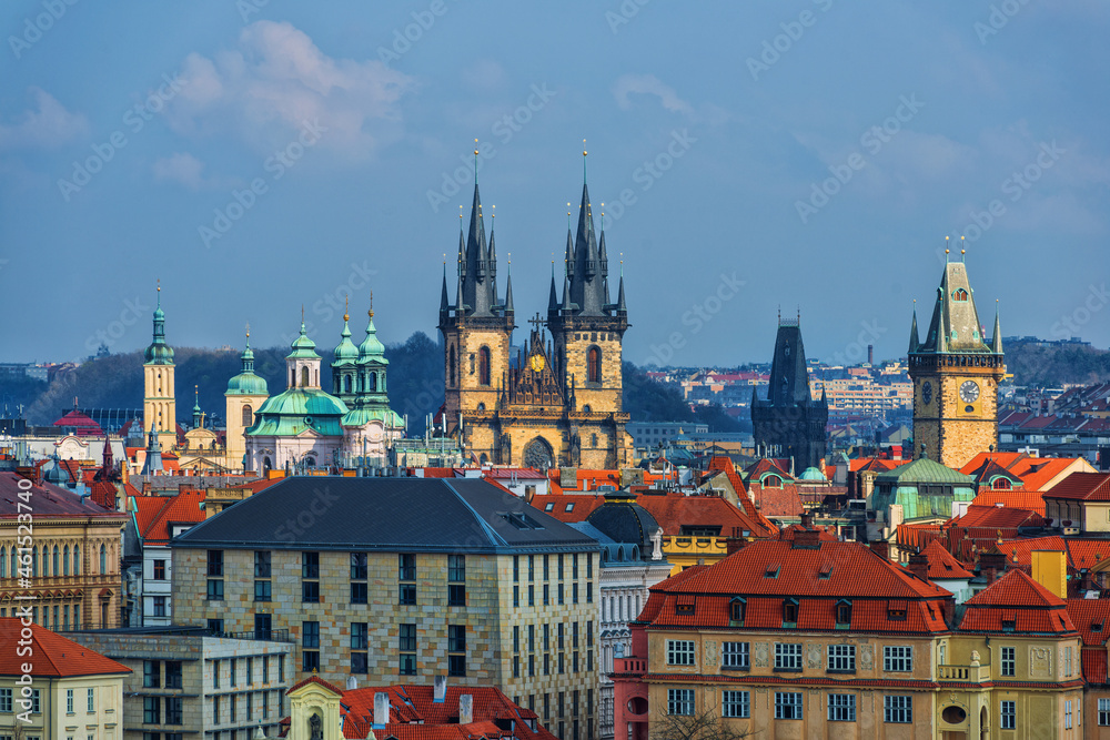 Obraz premium Prague is the capital of the Czech Republic, the administrative center of the Central Bohemian Region