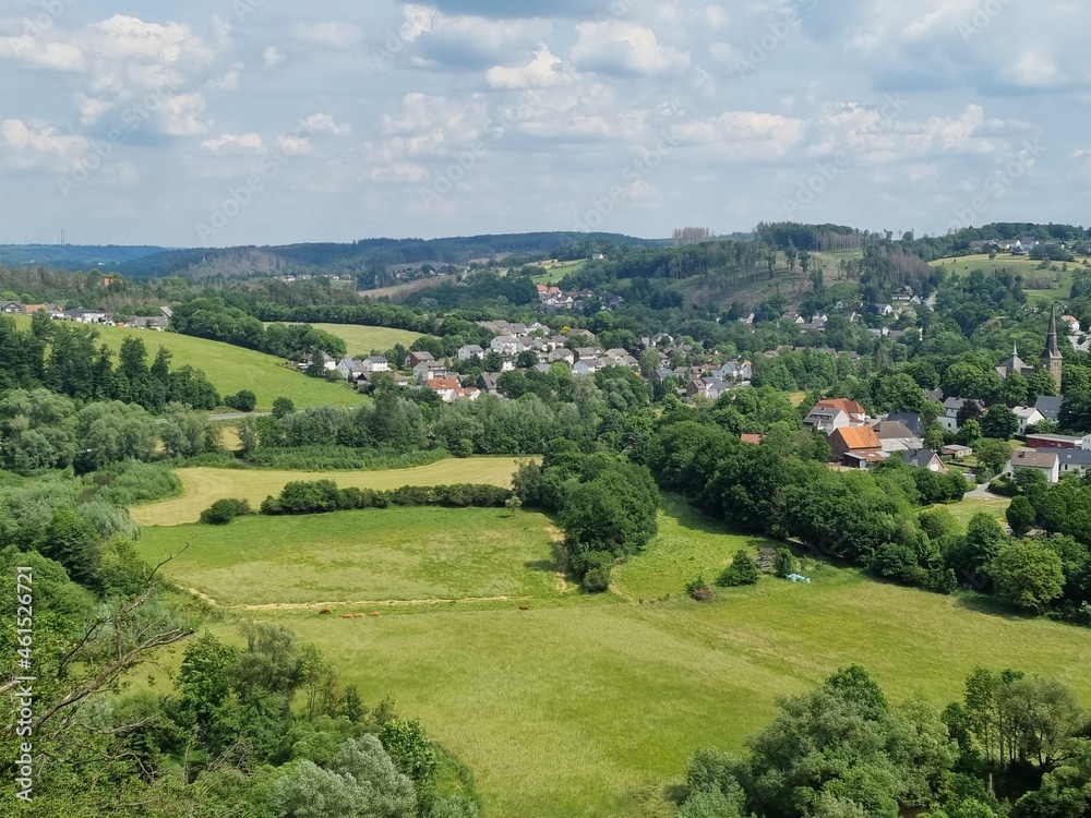 Scenic view of the Moehne valley near Allagen , North Rhine-Westphalia, Germany