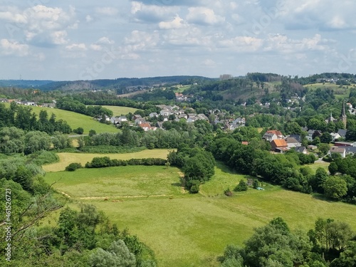 Scenic view of the Moehne valley near Allagen , North Rhine-Westphalia, Germany