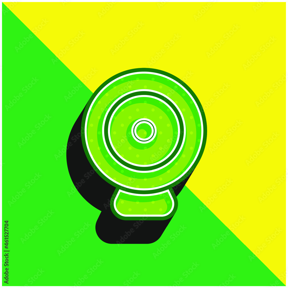 Big Webcam Green and yellow modern 3d vector icon logo Big Webcam Green and yellow modern 3d vector icon logo