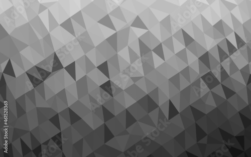 Fototapeta Naklejka Na Ścianę i Meble -  Dark Silver, Gray vector polygonal background.