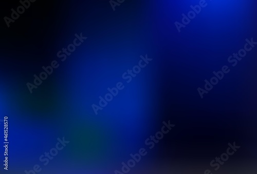 Dark BLUE vector bokeh template. © Dmitry