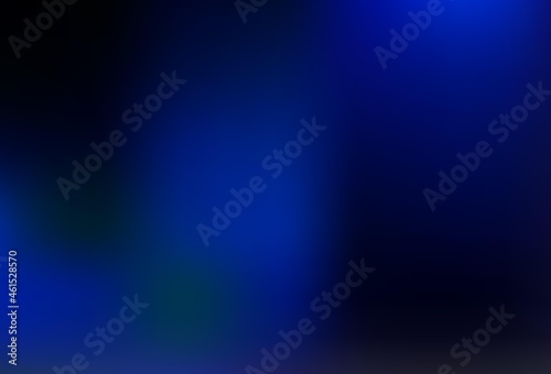 Dark BLUE vector bokeh template.