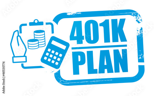 401k plan - vector illustration concept photo