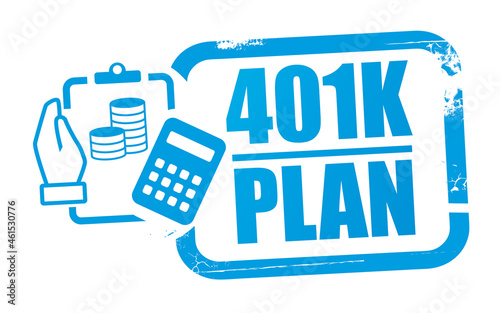 401k plan - vector illustration concept