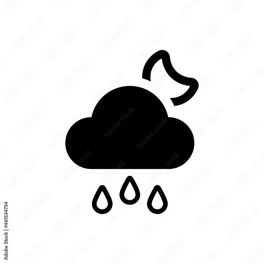 Cloud rainy icon Cloud rainy icon