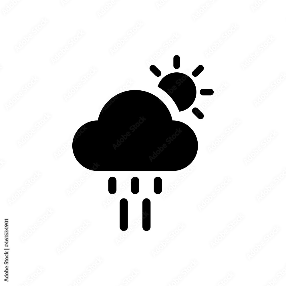 Cloud rainy icon