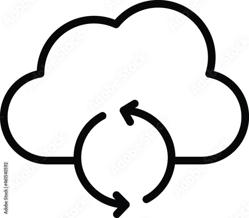 Cloud sync Isolated Vector icon which can easily modify or edit

