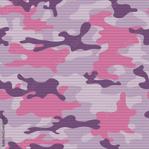 camouflage background, pink spots, winter fashion pattern, condole texture, stylish clothing print. photo