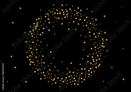 Yellow Salute Glitter Background. Night Sequin Design. Gold Spark Festive Pattern. Celebration Confetti Texture. Gradient Christmas Illustration