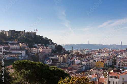 View over the city from the Miradouro da Graça, Lisbon, Portugal