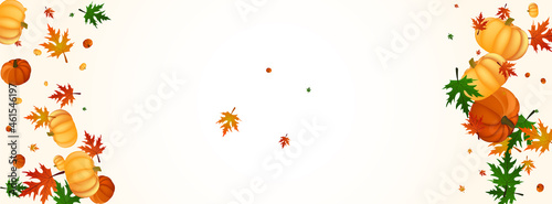 Wallpaper Mural Colorful Gourd Background Light Vector. Red Maple Illustration. Orange Pumpkin October Template. Leaf Halloween. Healthy Set. Torontodigital.ca
