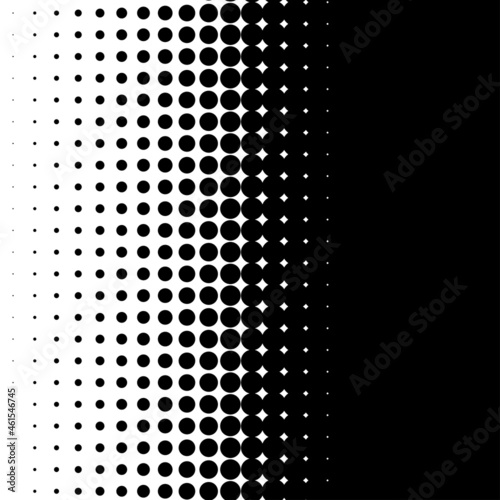 Black and white halftone, dotted, circles pattern, background, backdrop. Dots, Polka dots pattern