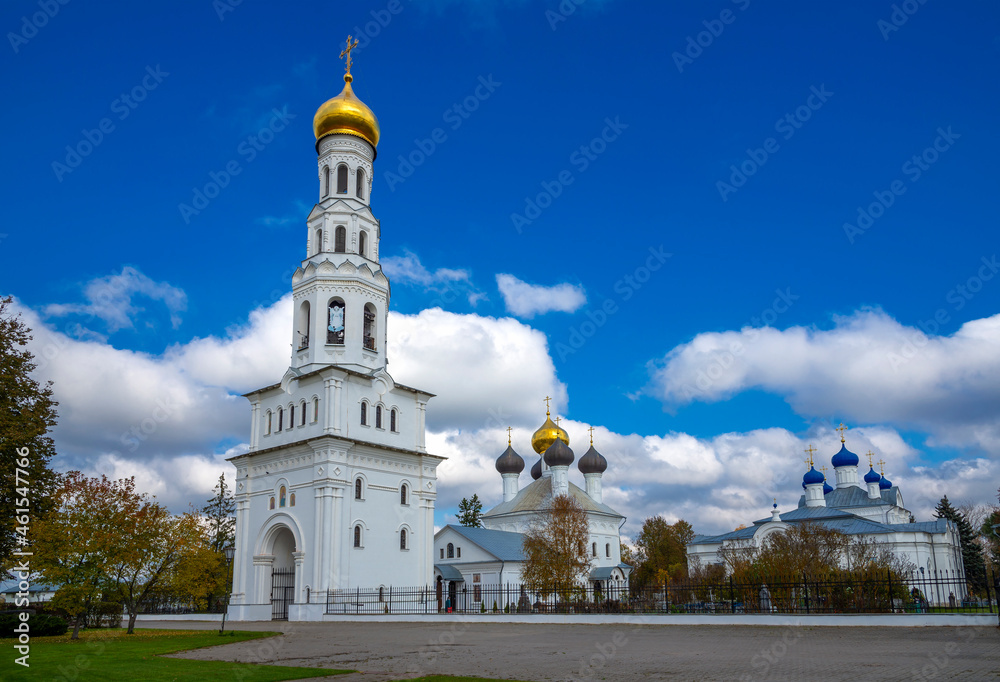 The temple complex in Zavidovo. Tver region, Russia