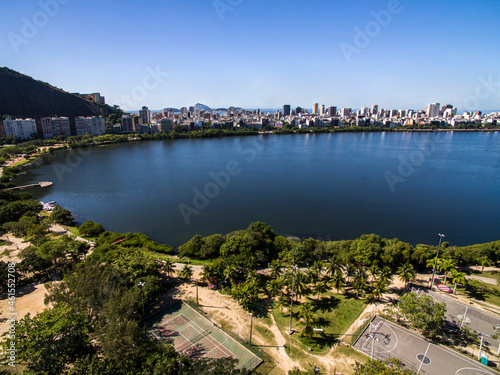 Rio de Janeiro, Brazil. Rodrigo de Freitas lagoon.