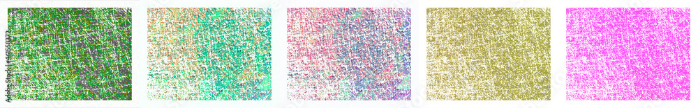 Set of backgrounds in grunge multicolor style. Set of backgrounds in grunge multicolor style.