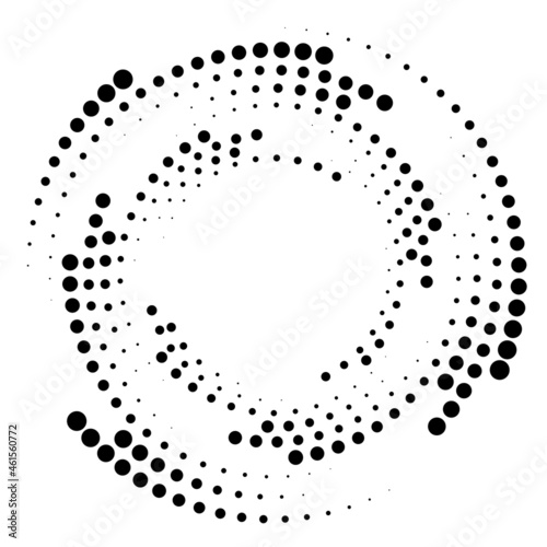 Spiral, swirl ,twirl circular, concentric element. Whirlpool, whirlwind cycle loop effect shape