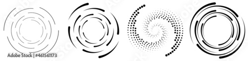 Spiral, swirl ,twirl circular, concentric element. Whirlpool, whirlwind cycle loop effect shape photo