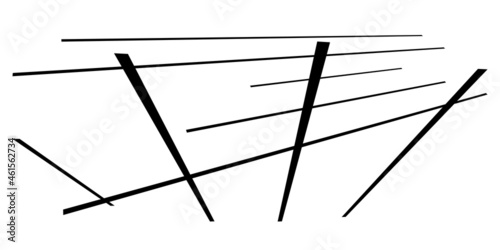 3d spatial grid, mesh, grating and lattice abstract geometric shape, element. Intersecting lines in perspective
