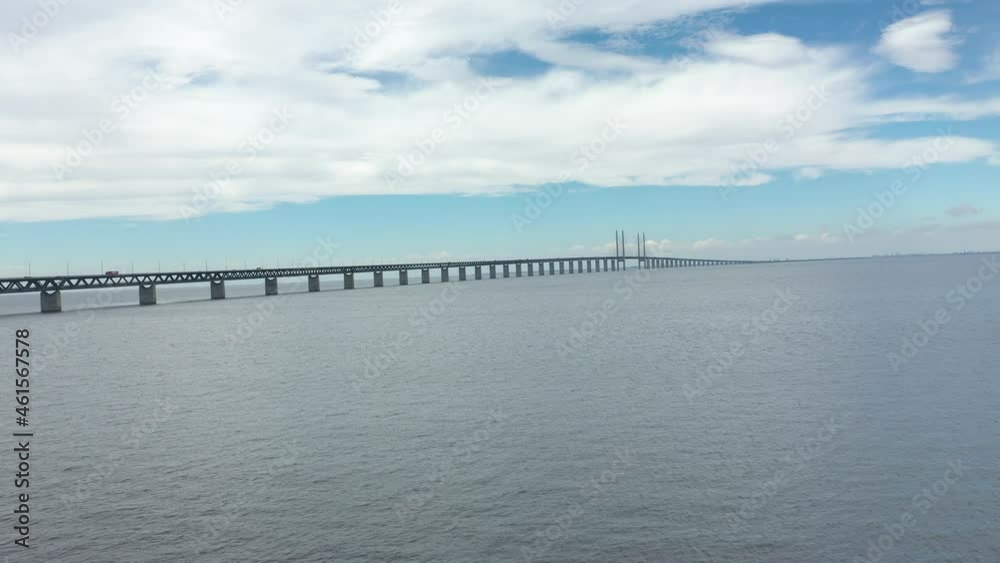 custom made wallpaper toronto digitalAerial view of Öresundsbron, the bridge connection Sweden and Denmark