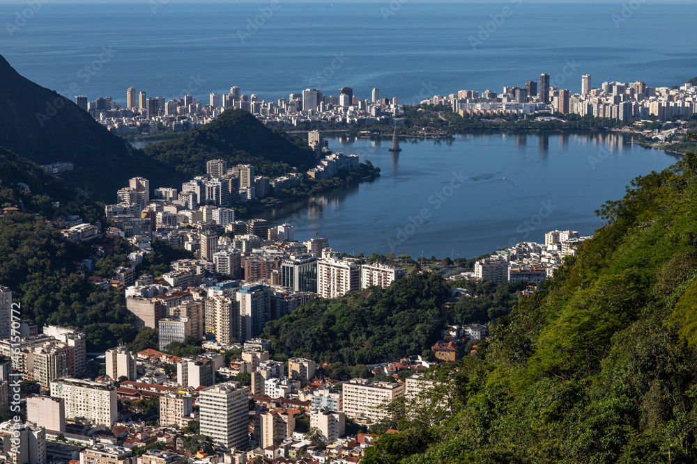 Rio de Janeiro, Brazil. Rodrigo de Freitas lagoon.