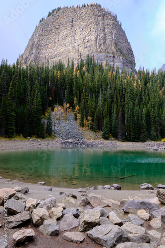 Small Mirror Lake have beautiful scenery - Banff National Park, Alberta, Canada