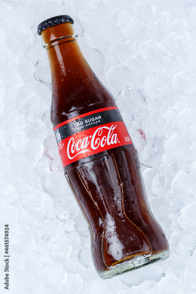 Coca Cola CocaCola Coke Zero Sugar in a bottle lemonade soft drink on