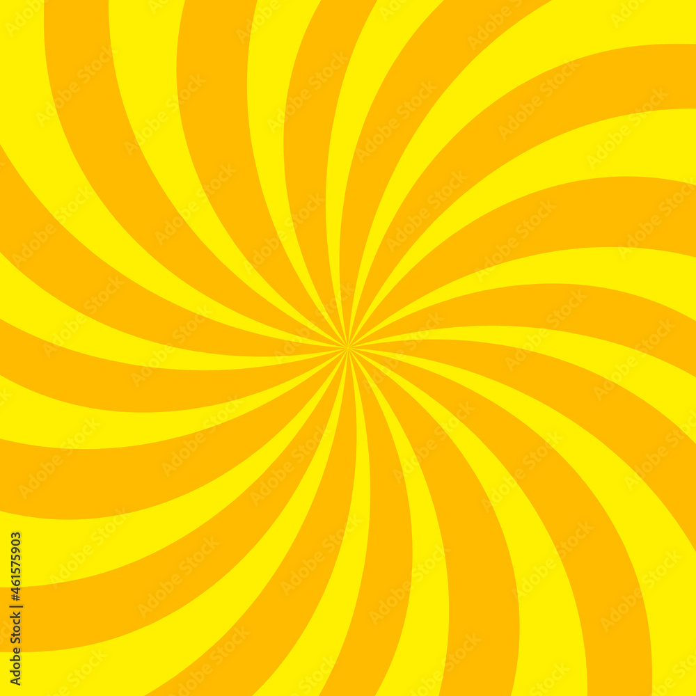 Obraz premium Yellow twisting vector illustration background burst design wallpaper light texture