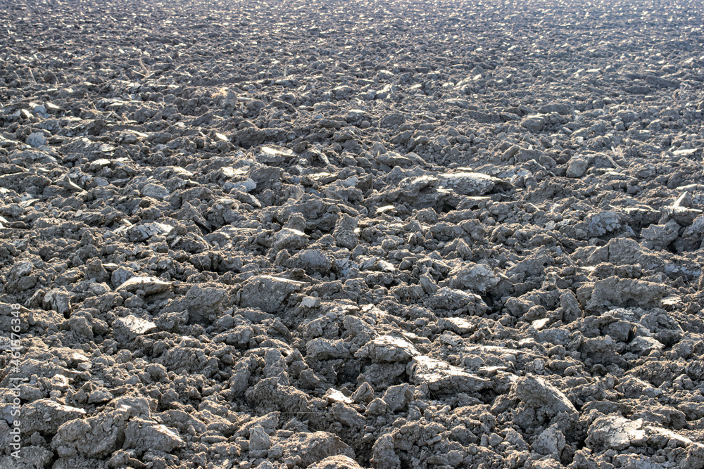 Gray soil, soil clod, dry soil, soil lump Gray soil, soil clod, dry soil, soil lump