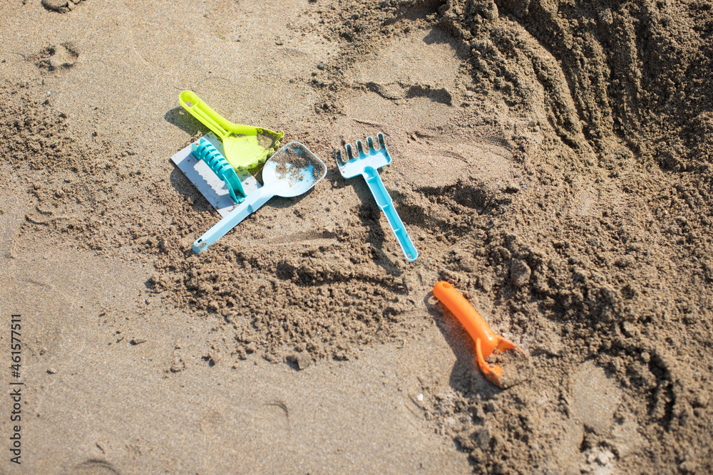 sand toy on the beach