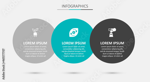 Set Water energy, Electric saving plug in leaf and CO2 emissions cloud. Business infographic template. Vector