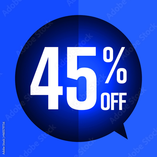 45 % discount blue balloon tag