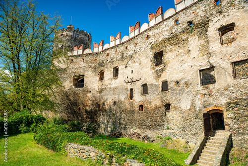 Bolkow, Poland - August 08, 2021. Castle of Bolkow in sunny Summer photo