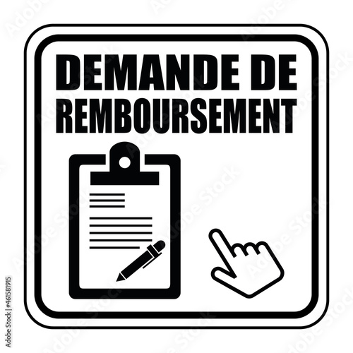 Logo demande de remboursement.