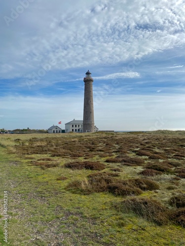 Der graue Leuchtturm in Skagen Dänemark 