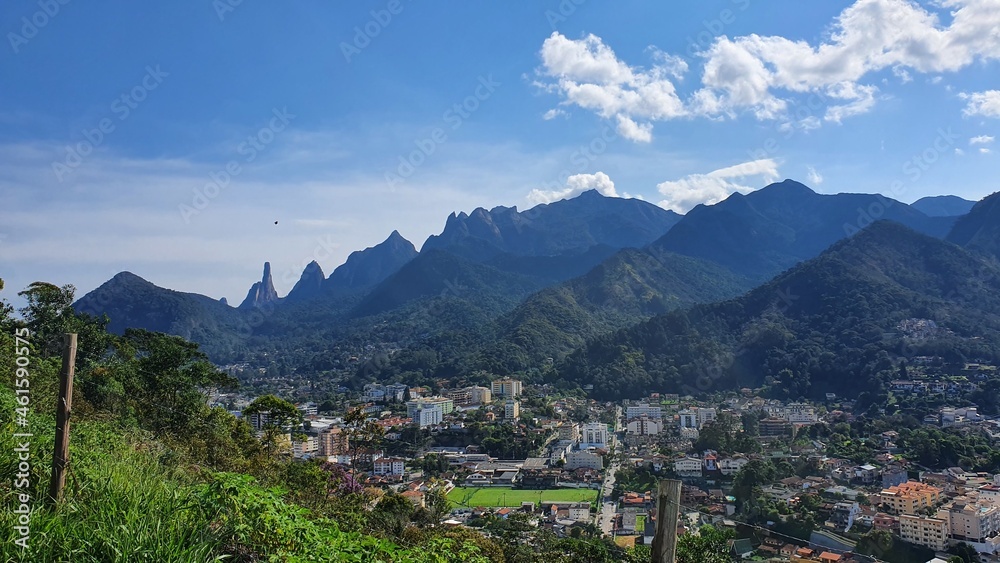 A Serra dos Orgãos em Teresópolis, estado do Rio de Janeiro no Brasil.