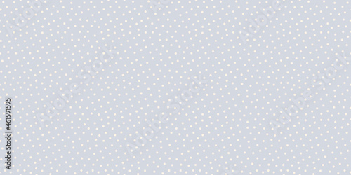 Polka dot vector seamless pattern. Small white circles on light blue background. Subtle abstract minimal texture. Funky repeat design for prints, cover, fabric, textile, wallpaper, decor, website