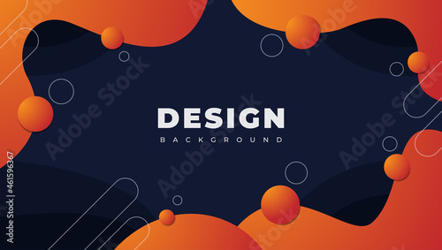 Dynamic 3D background with fluid shapes modern concept.  Dynamical colored forms and line. Gradient abstract banners with flowing liquid shapes. Fit for presentation design. website, basis for banners