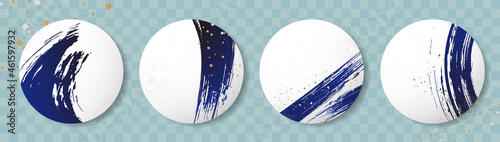 和風カードデザイン。筆のタッチ。墨のライン。和モダン