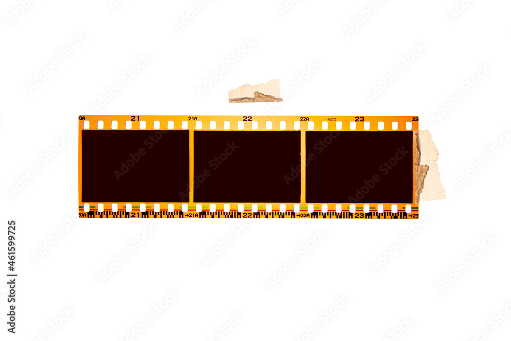 Fototapeta premium (35 mm.) film collections frame.With white space.film camera. 