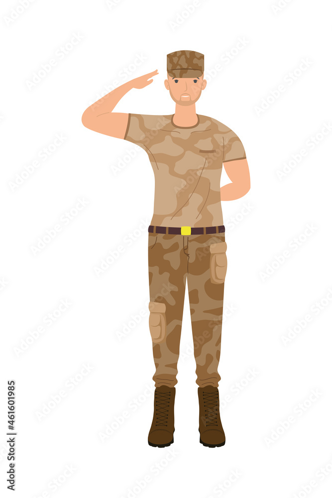Obraz premium soldier military character
