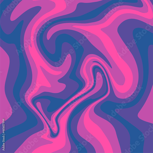 vector art liquid marble purple to blue gradation, abstract background.