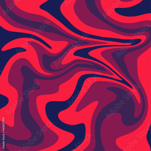 vector art, abstrack background, liquid marble, red to dark blue gradation, wallpaper