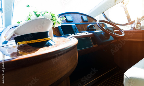 Captain's hat in yacht cabin © xy