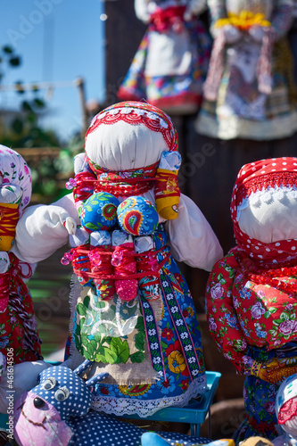 Image of a traditional Slavic doll. Handmade. photo