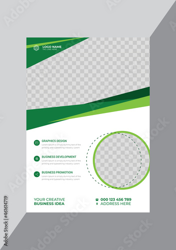 Modern creative business flyer design template