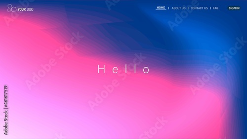 Website Landing Page Template Design, Abstract Modern design for website
