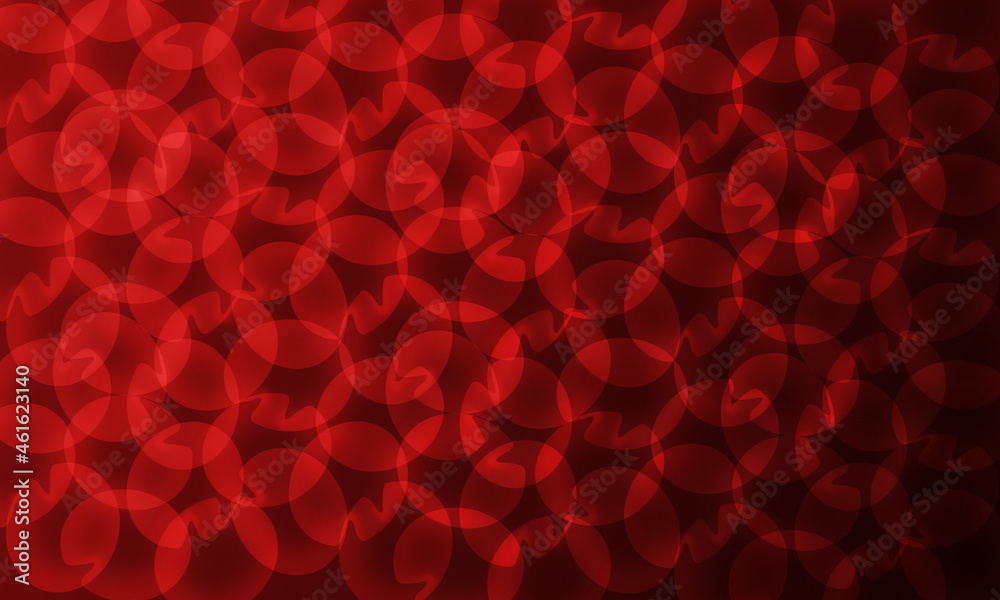 Abstract red circle shape seamless pattern background