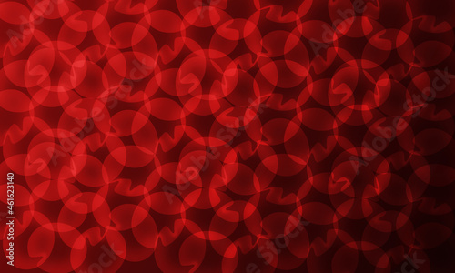 Abstract red circle shape seamless pattern background
