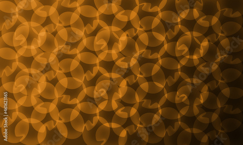 Abstract orange circle shape seamless pattern background